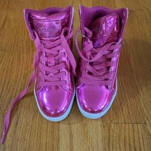 Pastry Metallic Pink Kids Sneakers